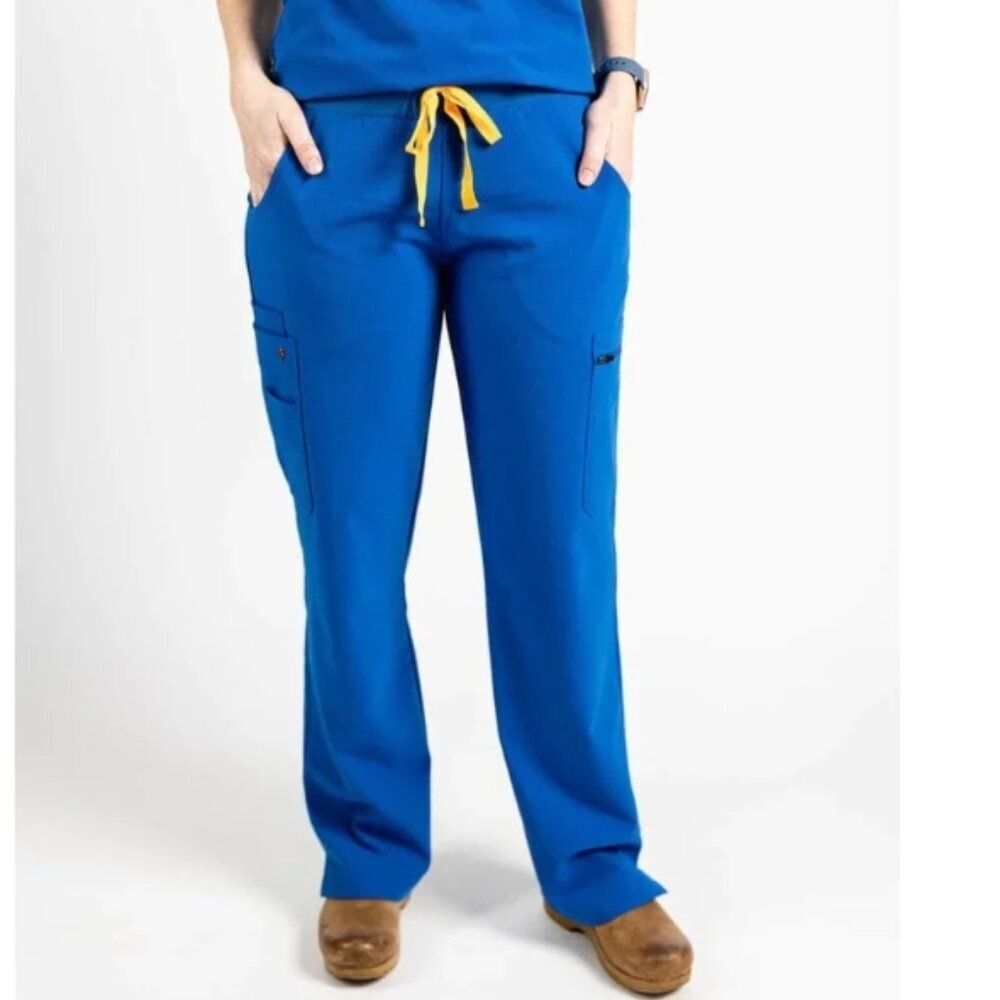 Poppy The Bodie Royal Blue Scrub Pants in Size M